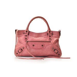 Balenciaga The First Lambskin Framboise Mirror